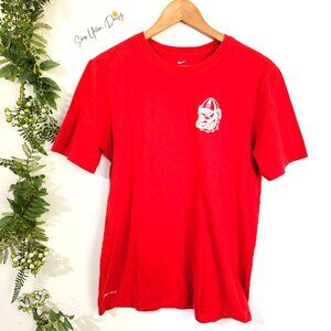 Georgia Bulldogs Nike Dri-Fit Athletic Womens Tee M Red ~SS127.6
